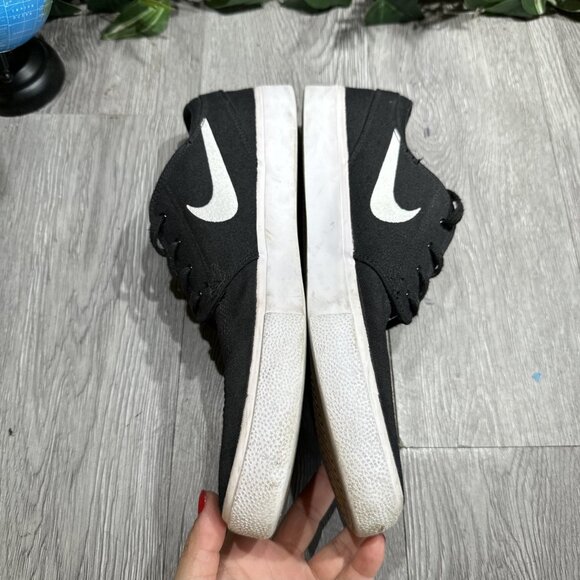 Nike Zoom Stefan Janoski Canvas SB Black White Skate Sneakers Size 13 - Picture 9 of 10